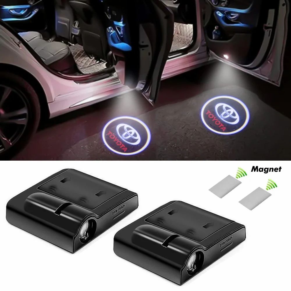 Car LED Door Shadow Light Logo Projector for Toyota – Pack of 2